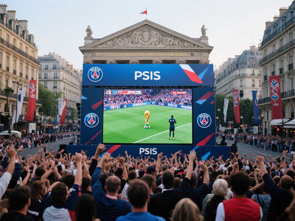 队报：巴黎今晚若成功晋级，市政厅月底将开启大屏直播