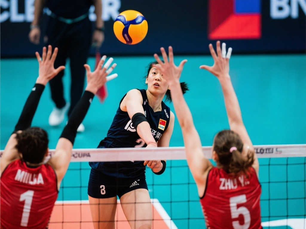 朱婷狂砍21分霸气领衔，科内女排力克米兰挺进欧冠决赛！